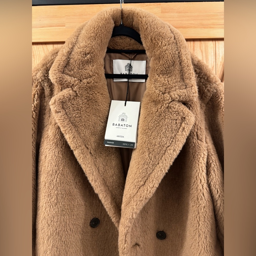 Babaton Wool Teddy Coat - Picture 3 of 6